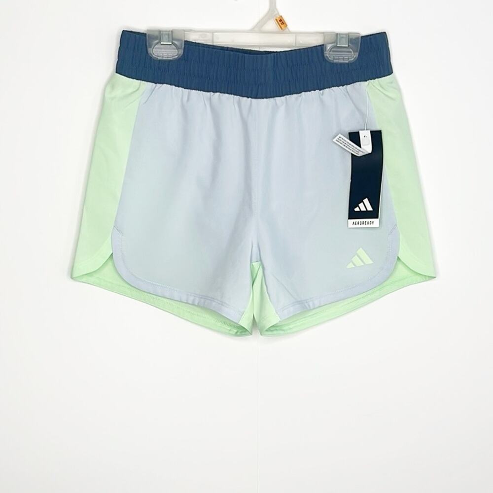 Girls Adidas Color Block Pacer Short Size Large - Picture 2 of 6